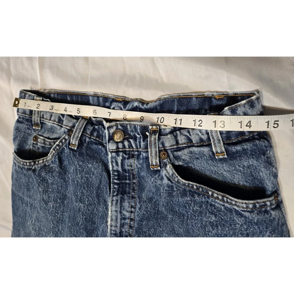 Vtg Levis 550 Orange Tab Jeans Made USA 33x32 Relaxed Fit 1998 Stonewash Denim